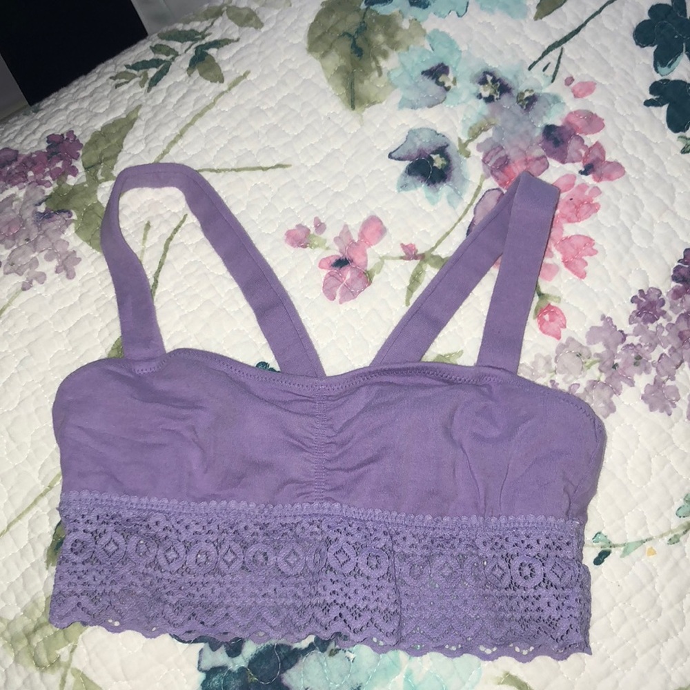 COPY - ❤️ FREE aerie purple lace bralette